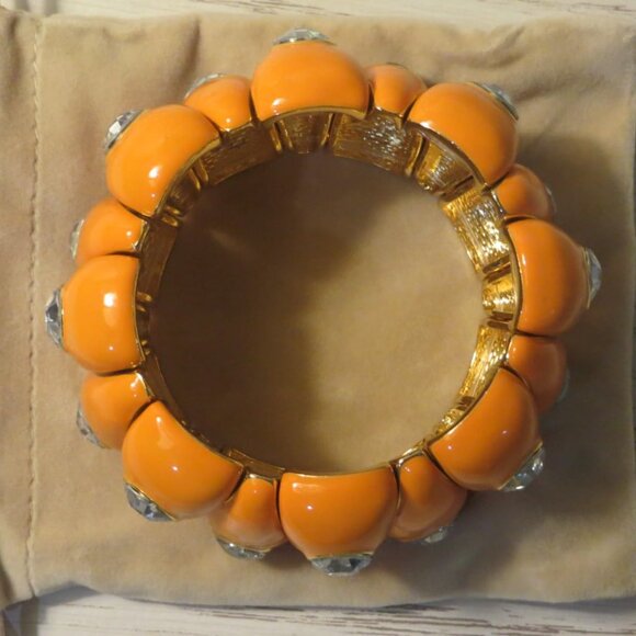 Neiman Marcus Halloween Pumpkin Bangle Bracelet - Picture 4 of 7
